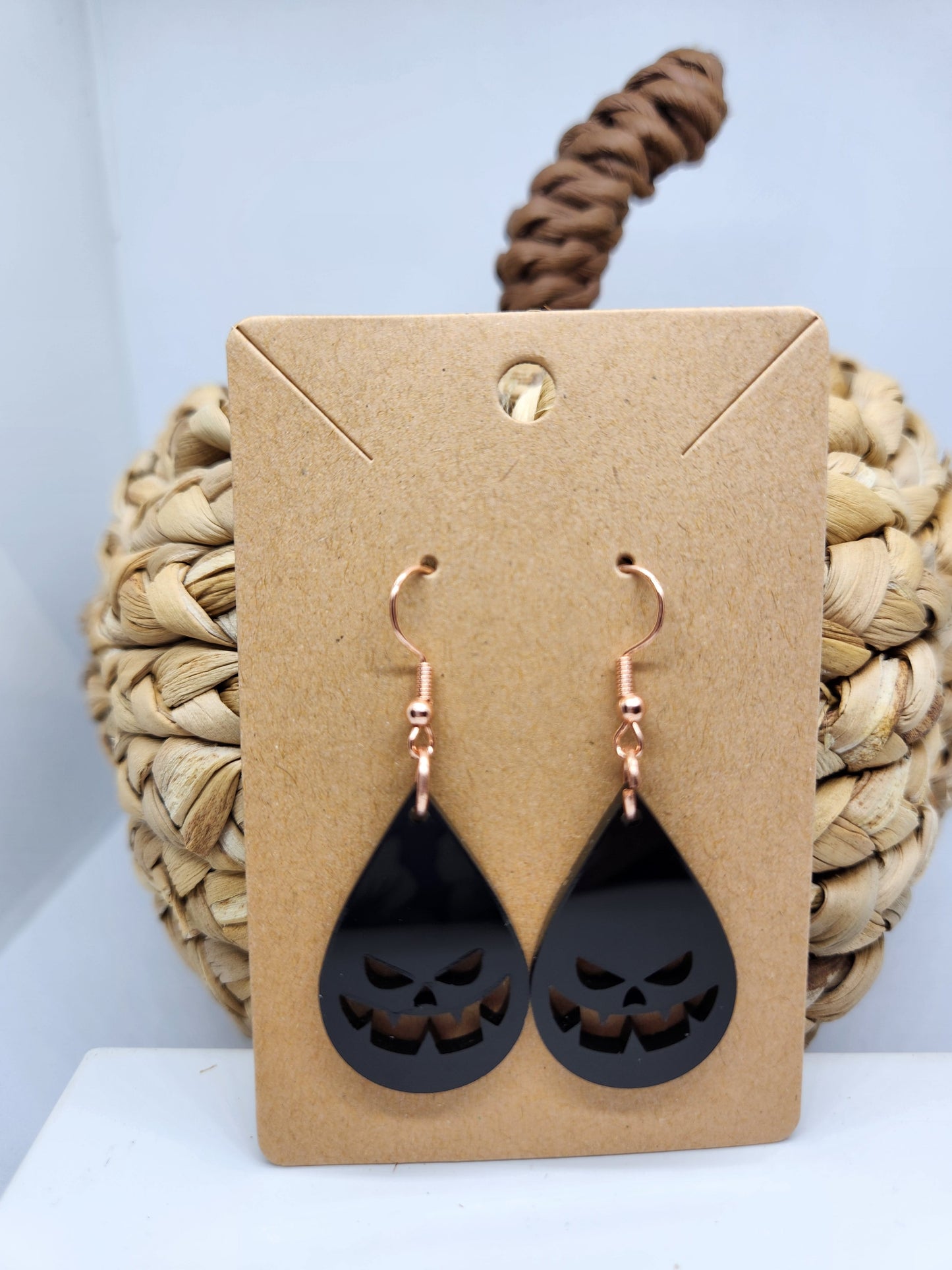 Shaka Brands | Laser Cut | Halloween Earrings *Jack-o Lantern*