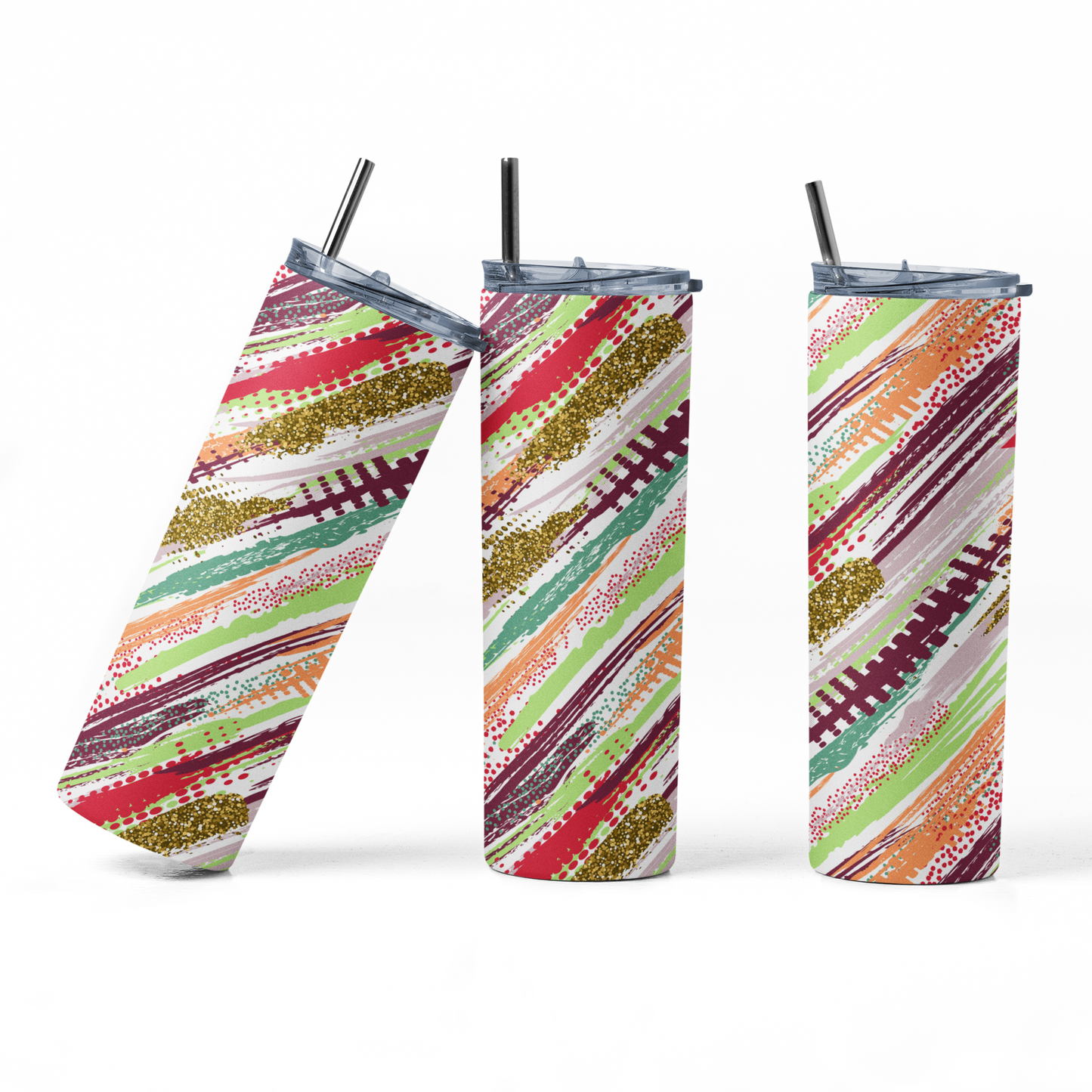 Shaka Brands | Tumblers | Abstract Design 20 oz. Skinny Tumbler