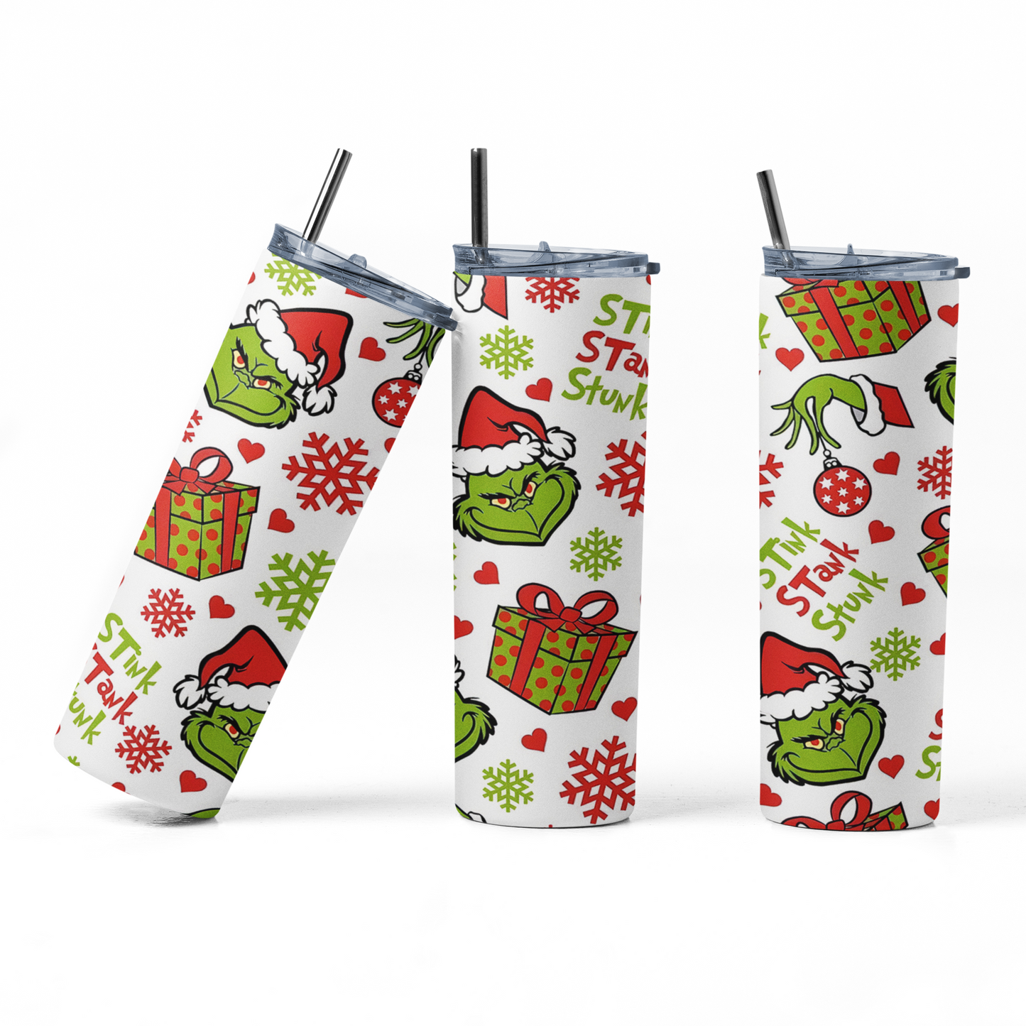 Shaka Brands | Tumblers | Grinch Stink, Stank, Stunk Christmas 20 oz. Tumbler