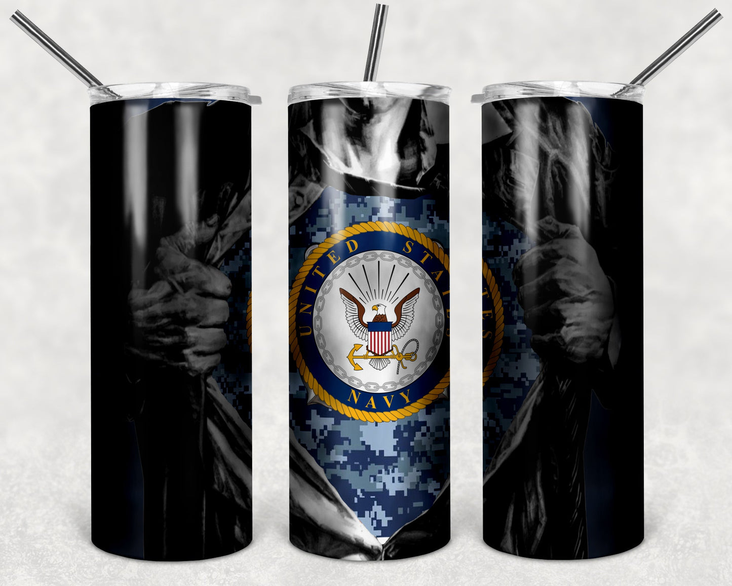 Shaka Brands | Tumblers | U. S. Navy Chest logo 20 oz. Tumbler