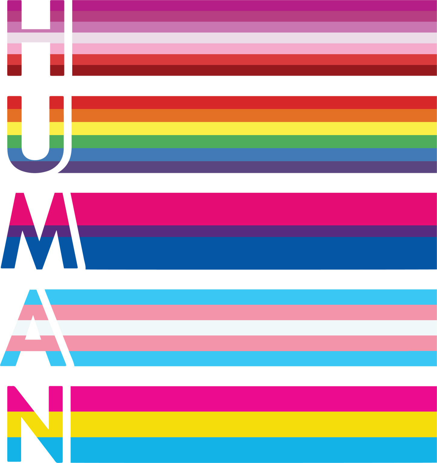 Shaka Brands | Hoodies | LGBTQ Human Rainbow Hoodie