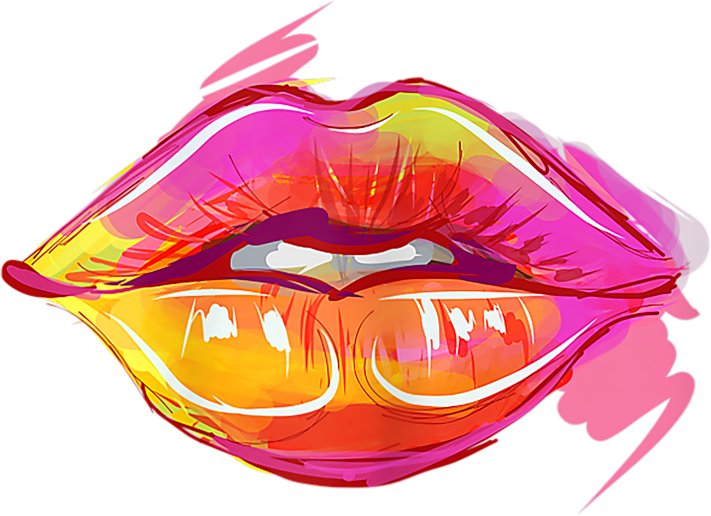 Shaka Brands | LGBTQ Pride Collection | White LGBTQ Lips hoodie