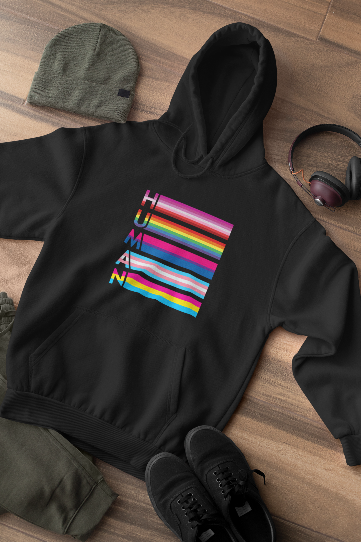 Shaka Brands | Hoodies | LGBTQ Human Rainbow Hoodie