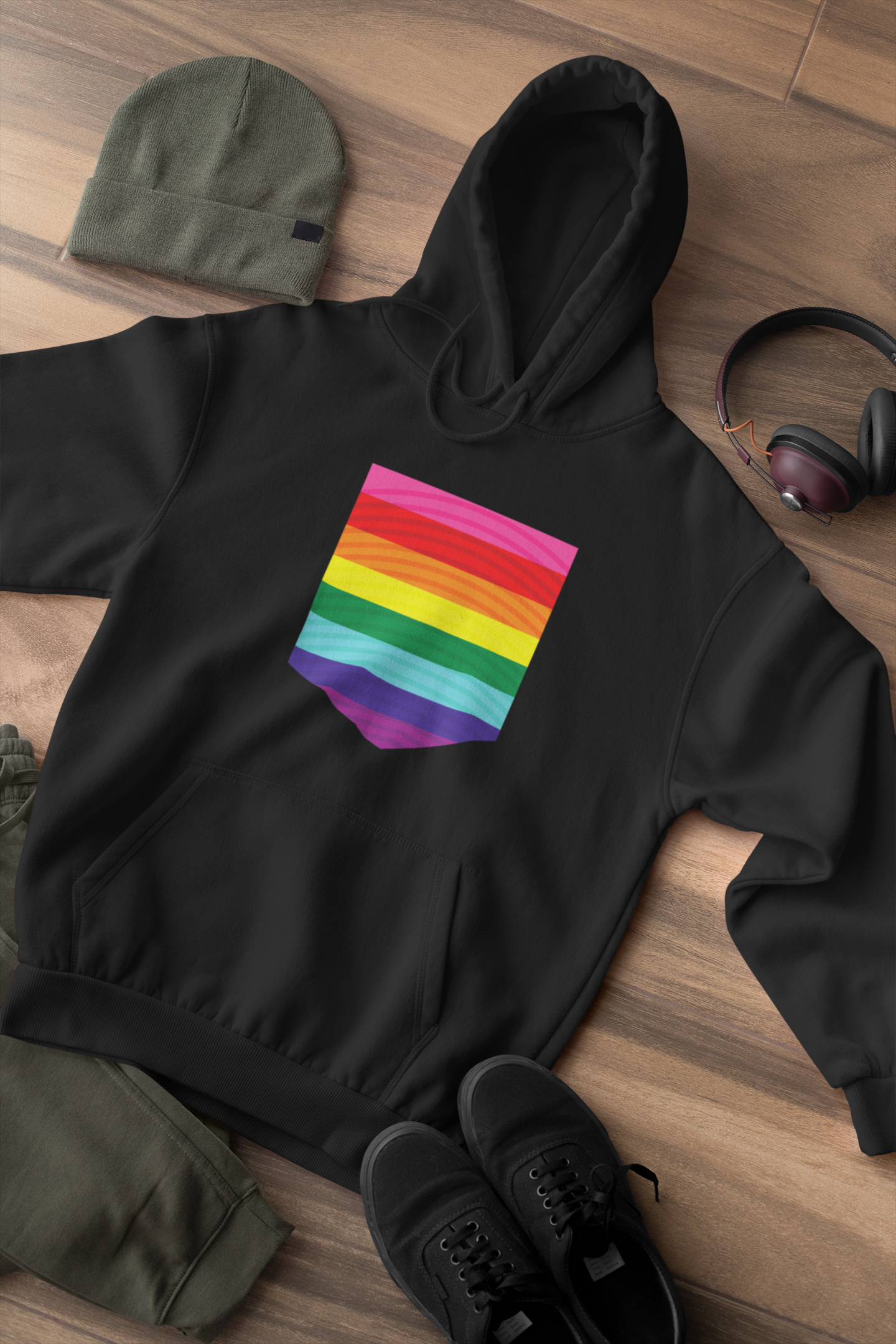 Shaka Brands | LGBTQ Pride Collection | LGBTQ Flag Hoodie