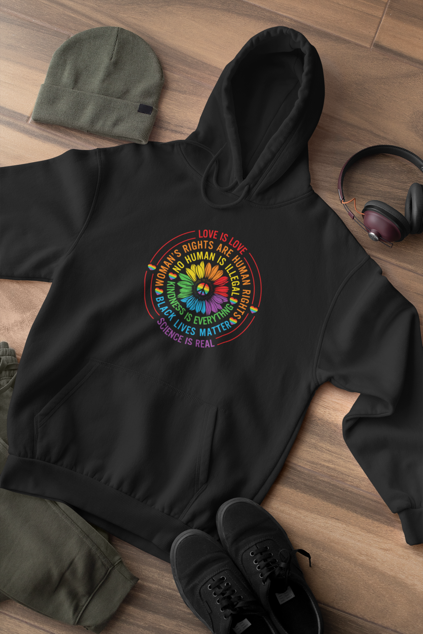 Shaka Brands | LGBTQ Pride Collection | Black Love Is... Pride Hoodie