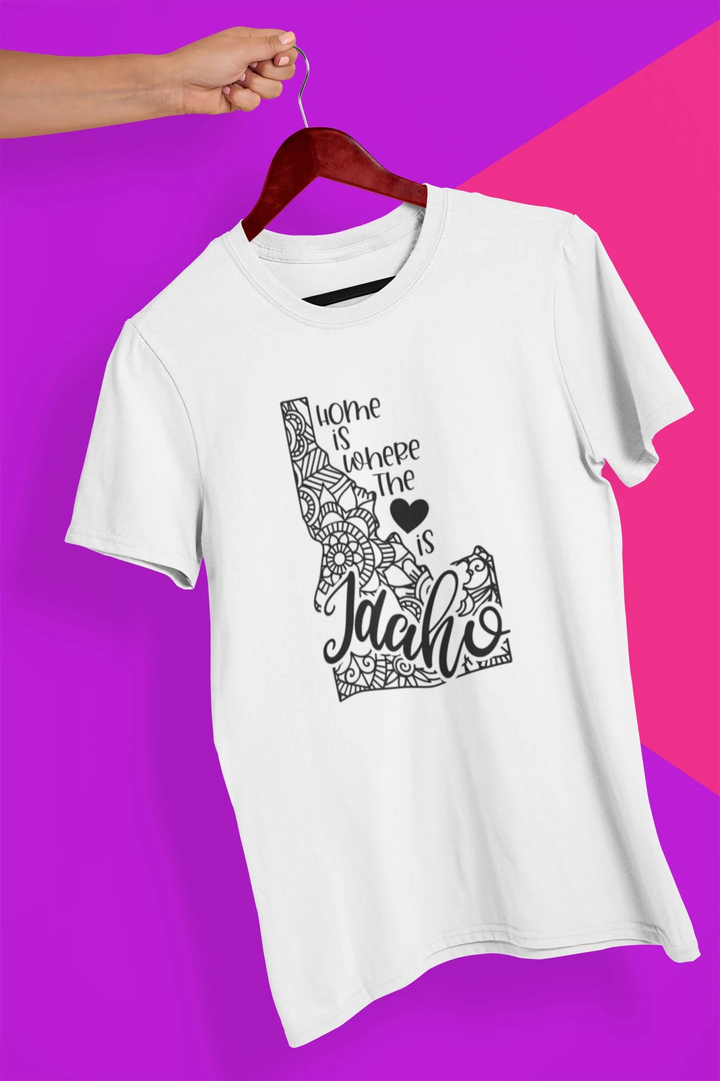 Shaka Brands | Graphic Tee's | Idaho Mandala Crew Neck T-Shirt