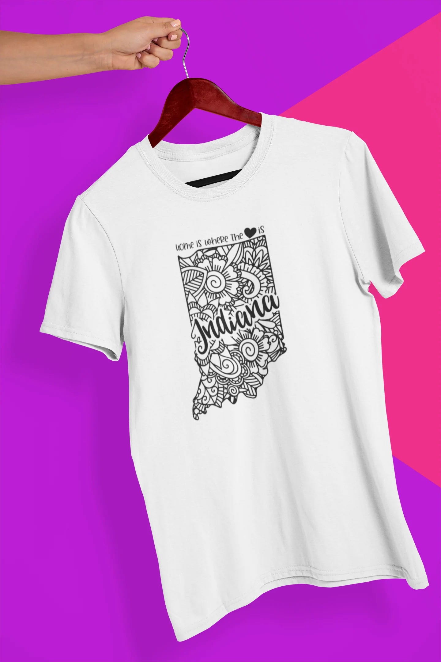 Shaka Brands | Graphic Tee's | Indiana Mandala Crew Neck T-Shirt