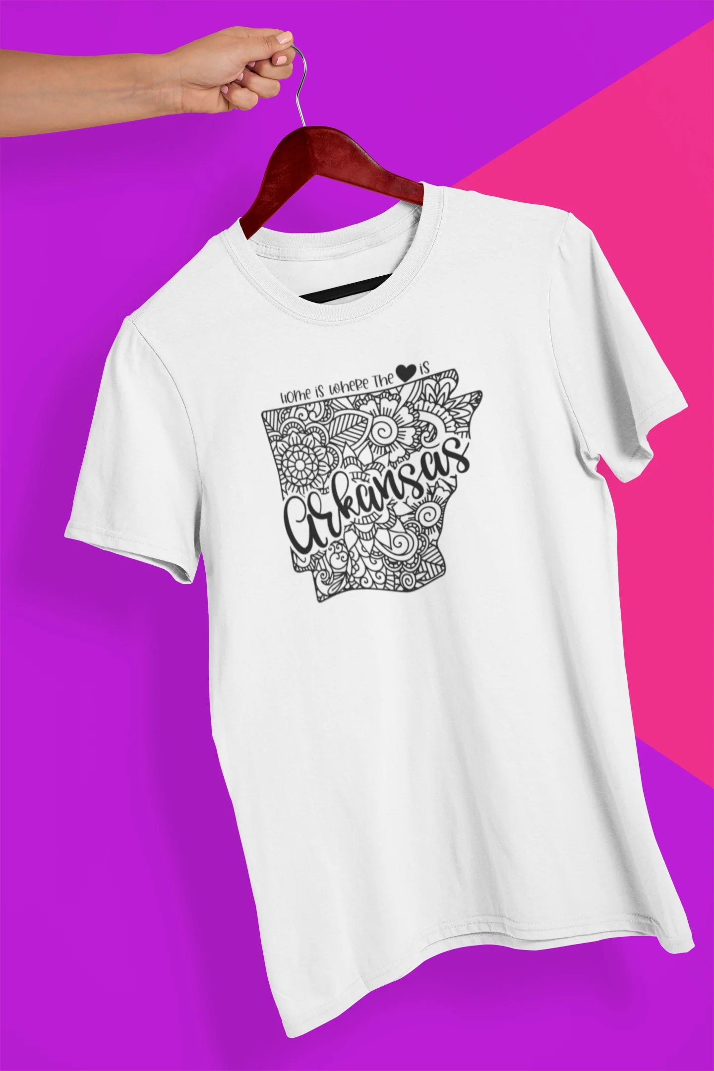 Shaka Brands | Graphic Tee's | Arkansas Mandala Crew Neck T-Shirt