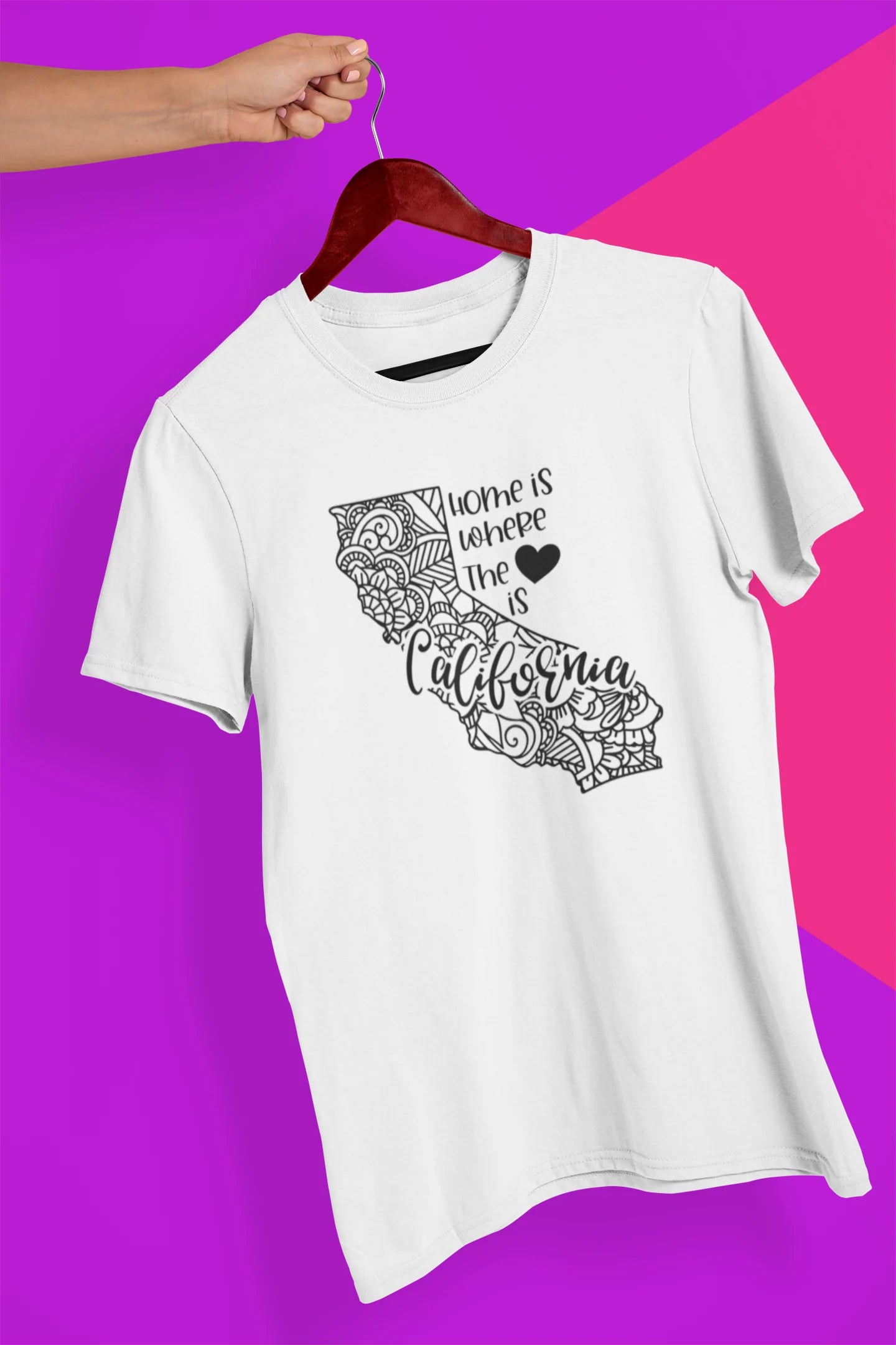 Shaka Brands | Graphic Tee's | California Mandala Crew Neck T-Shirt