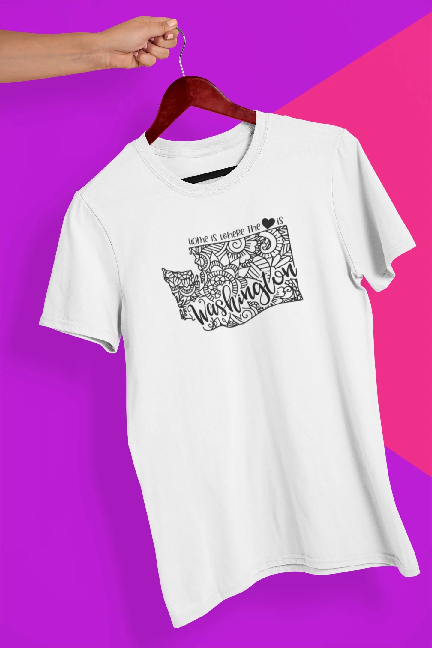 Shaka Brands | Graphic Tee's | Washington Mandala Crew Neck T-Shirt