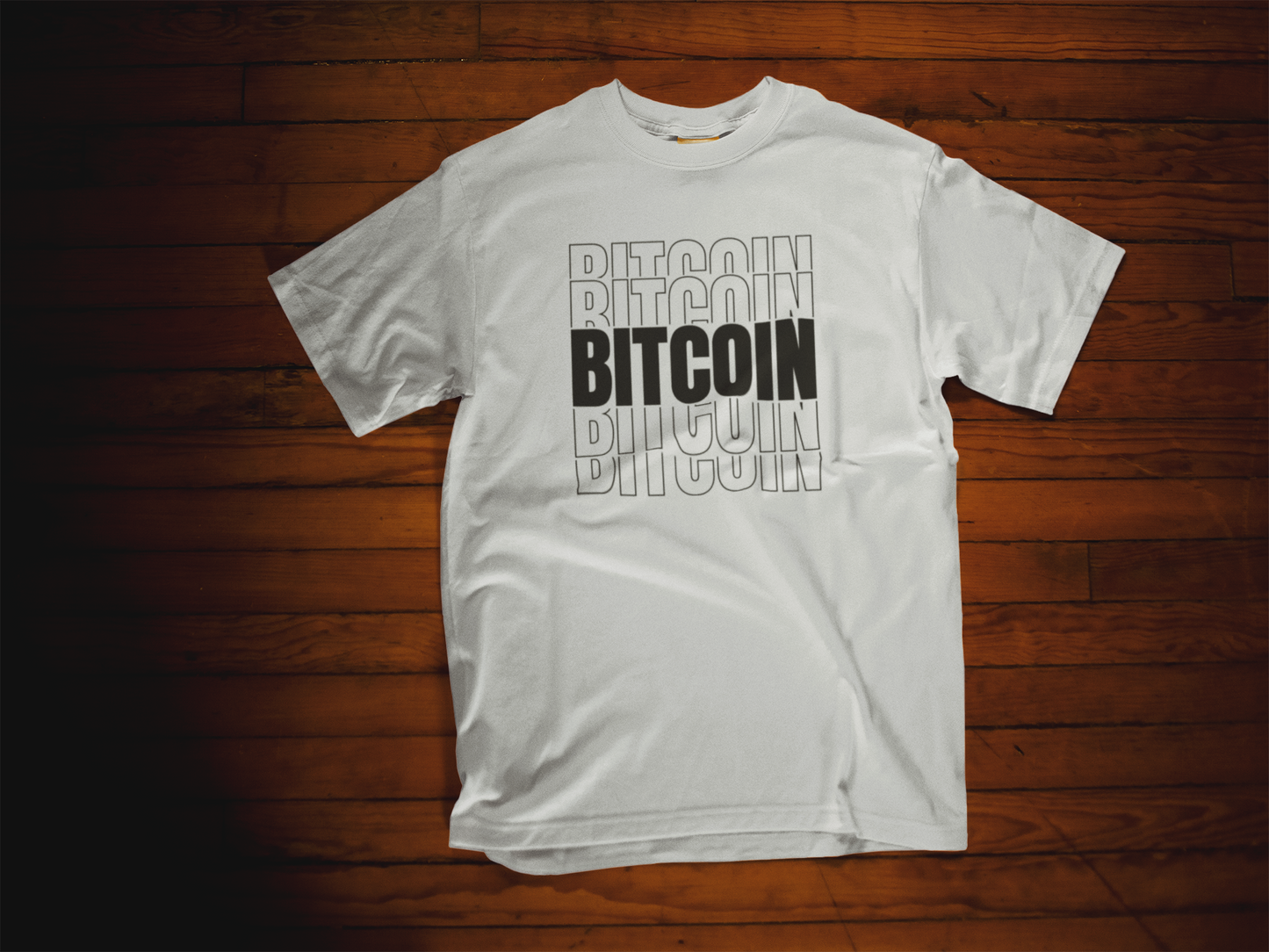 Shaka Brands | Graphic Tee's | Bitcoin Black Crew Neck T-Shirt