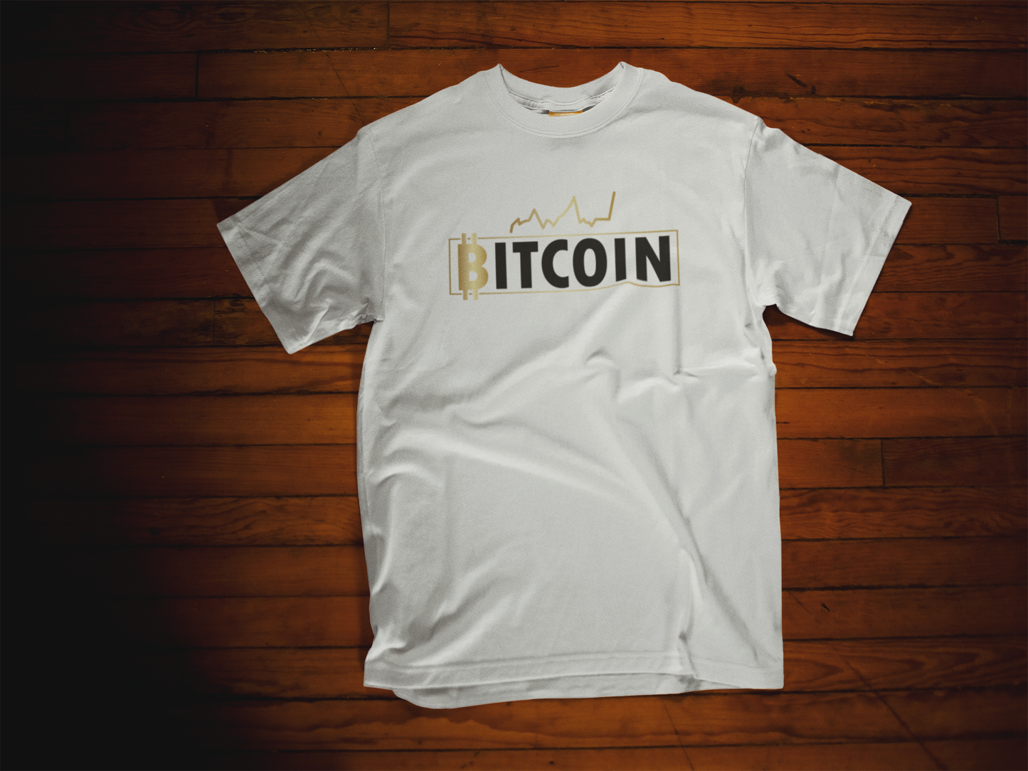 Shaka Brands | Graphic Tee's | Bitcoin Chart Crew Neck T-Shirt