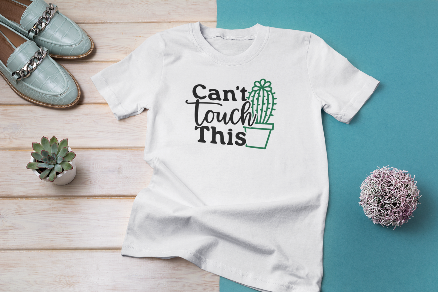 Shaka Brands | Graphic Tee's | Cant Touch This Crew neck T-Shirt