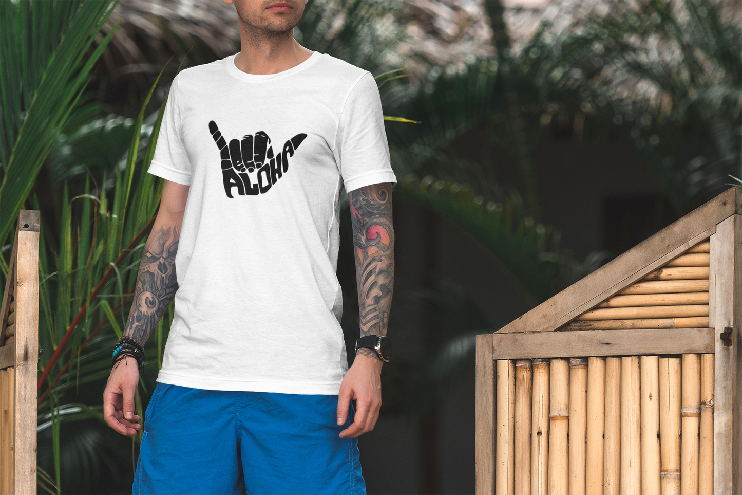 Shaka Brands | Graphic Tee's | Aloha Shaka Crew Neck T-Shirt