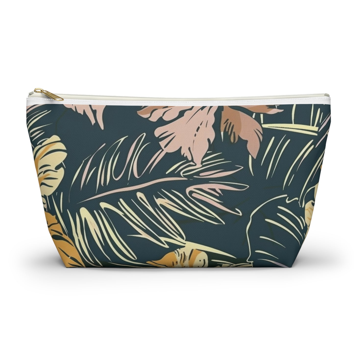 Tropical Floral Accessory Pouch, Makeup Bag, Travel Organizer, Gift for Her, Floral Print, Summer Vibes, Zip Pouch