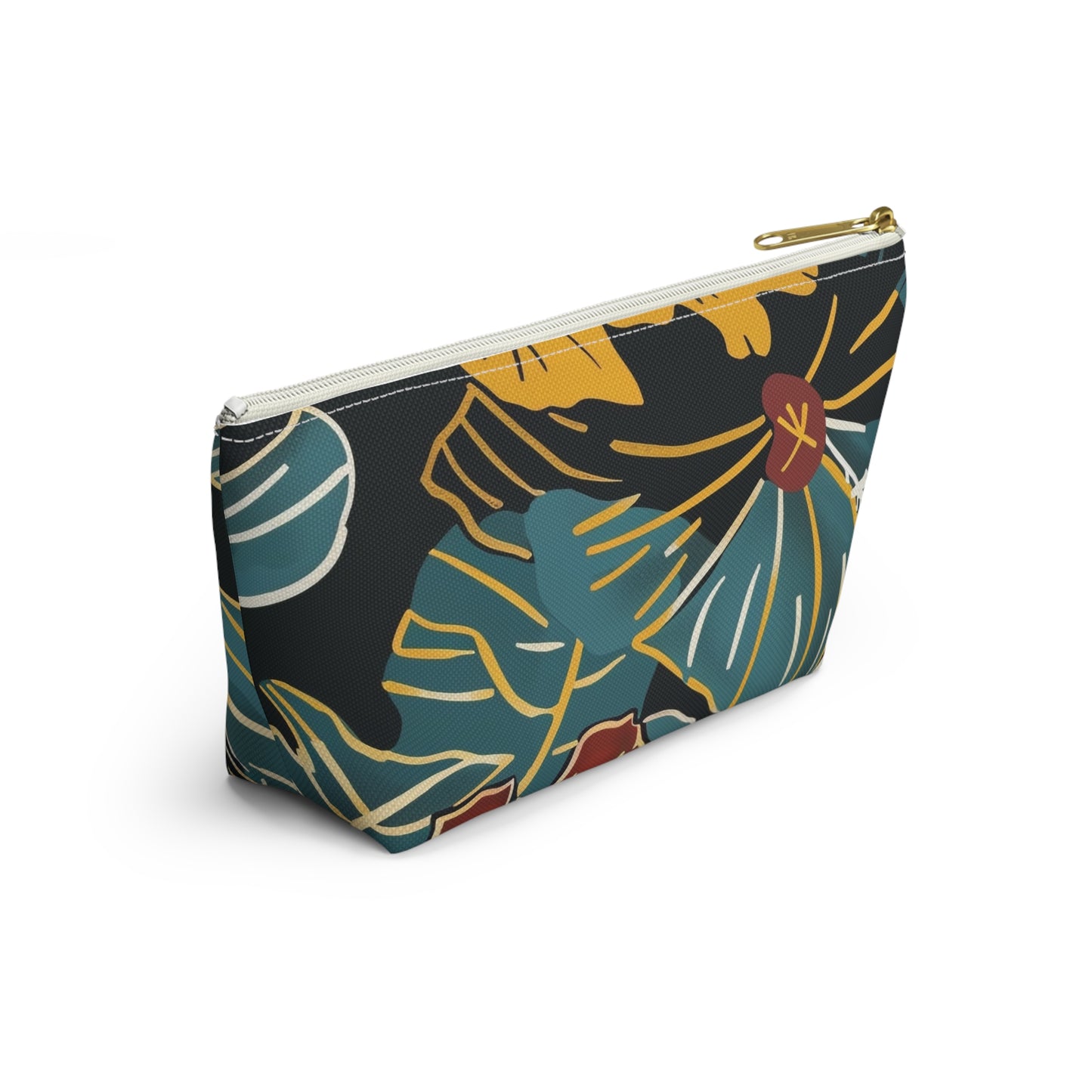 Tropical Floral Accessory Pouch | Makeup Bag, Travel Organizer, Zip Pouch, Gift for Her, Summer Vibe