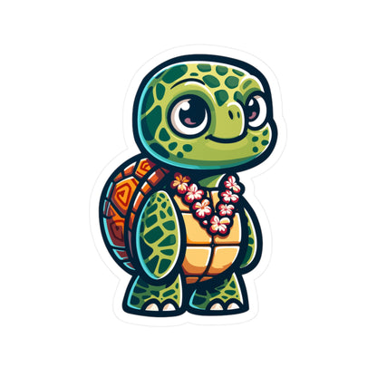 Cute Turtle Kiss-Cut Vinyl Decal for Nature Lovers