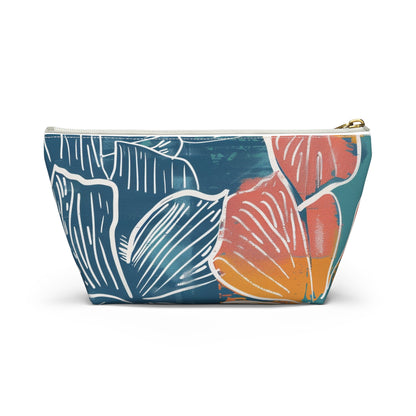 Tropical Floral Accessory Pouch | Chic Travel Bag, Makeup Organizer, Gift for Her, Summer Vibes, Eco-Friendly Design