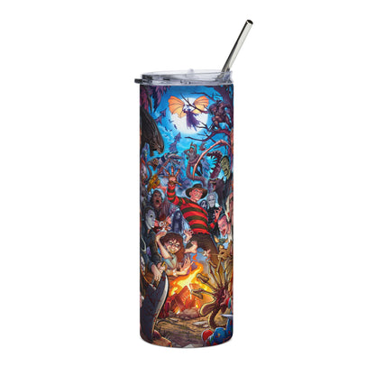 Halloween Character Tumbler, 20oz - Ideal for Parties, Gifts, Adventure Lovers, Halloween, Outdoor Fun