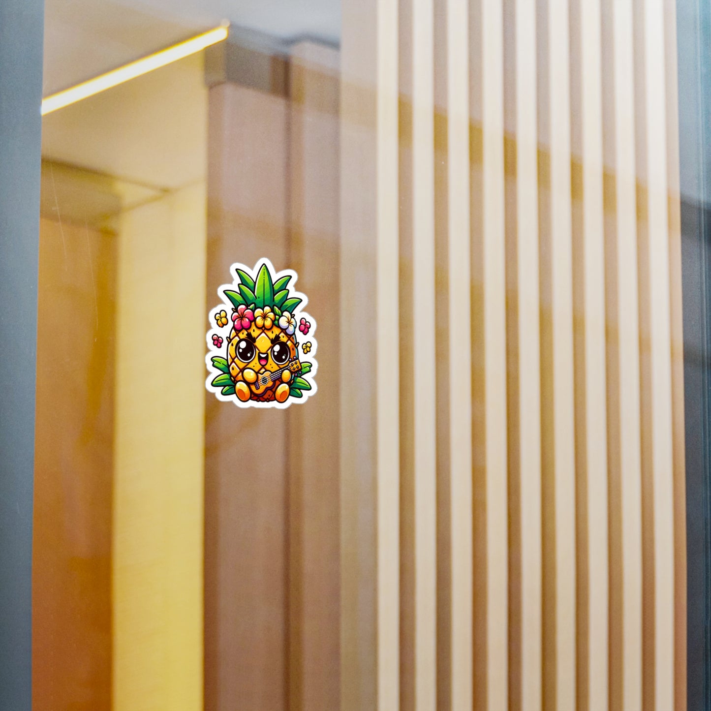 Cute Pineapple Kiss-Cut Vinyl Decals - Fun Tropical Stickers for Home Decor and Parties