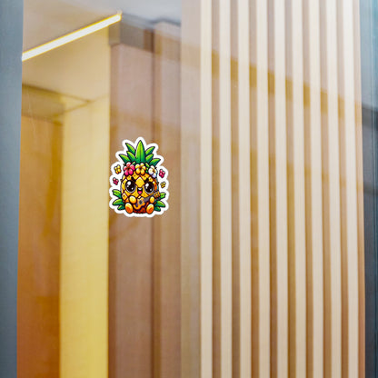 Cute Pineapple Kiss-Cut Vinyl Decals - Fun Tropical Stickers for Home Decor and Parties