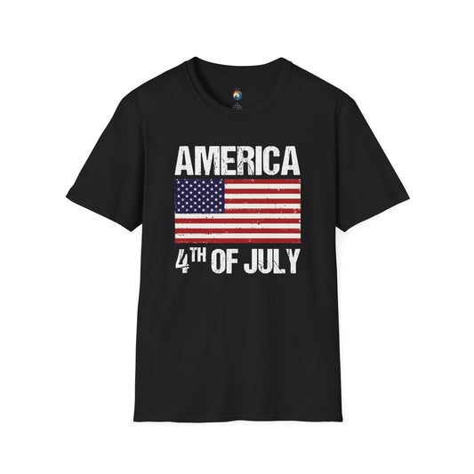 Patriotic Unisex T-Shirt, 4th of July Shirt, Independence Day Apparel, America Graphic Tee, USA Flag Shirt