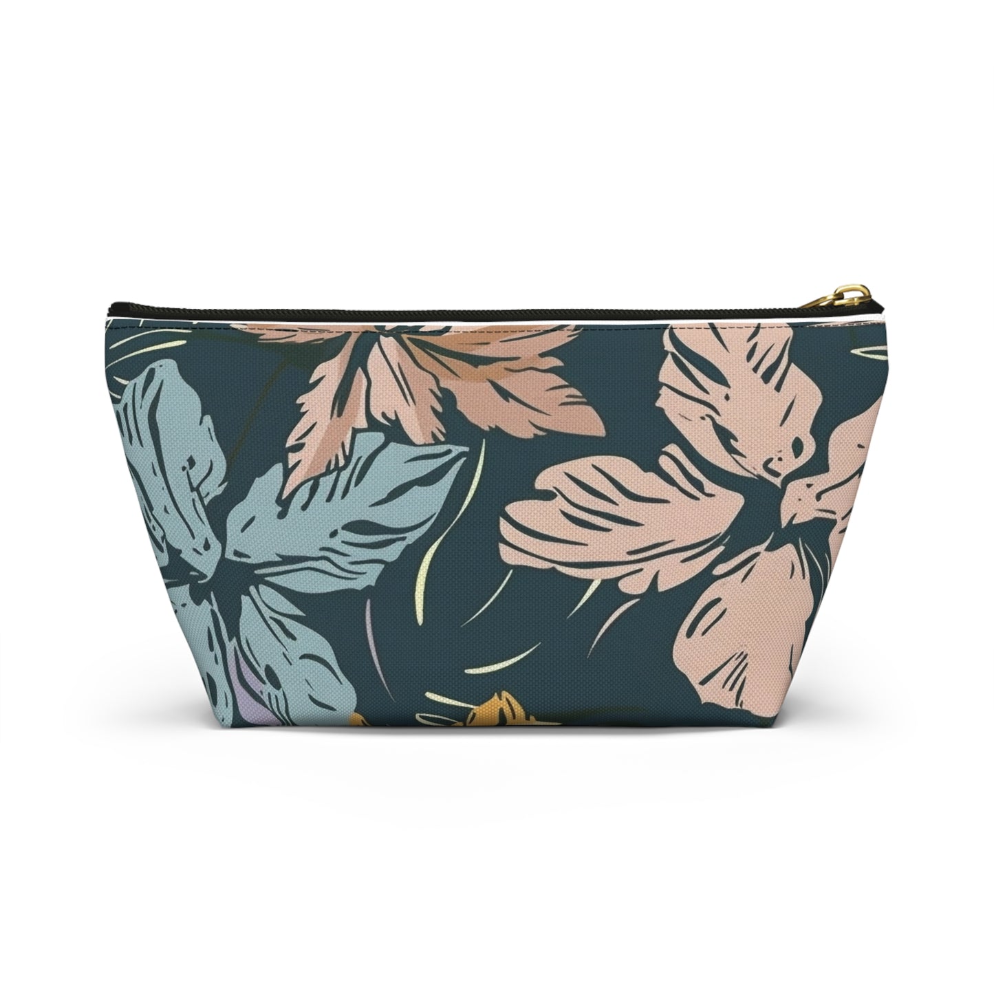 Tropical Floral Accessory Pouch, Makeup Bag, Travel Organizer, Gift for Her, Floral Print, Summer Vibes, Zip Pouch