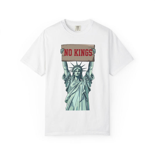 No Kings In America Statue of Liberty T-Shirt, Unisex Graphic Tee, Protest Apparel, Statement Clothing, Freedom T-Shirt, Casual Wear