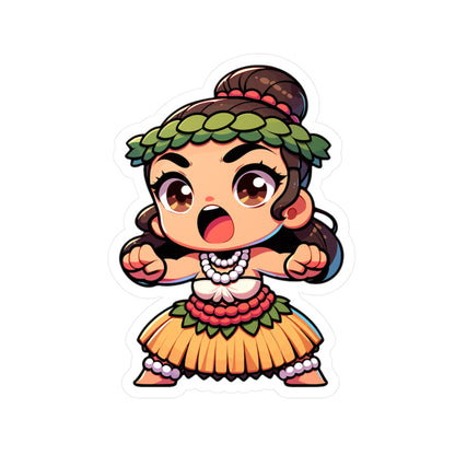 Hula Dancer Vinyl Decals - Cute Stickers for Fun Home Decor