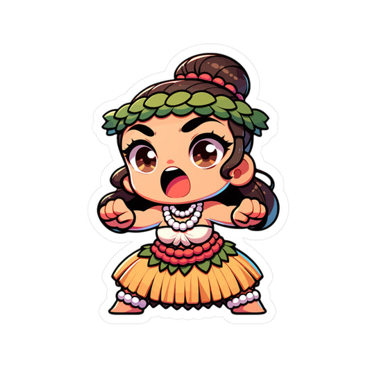 Hula Dancer Vinyl Decals - Cute Stickers for Fun Home Decor
