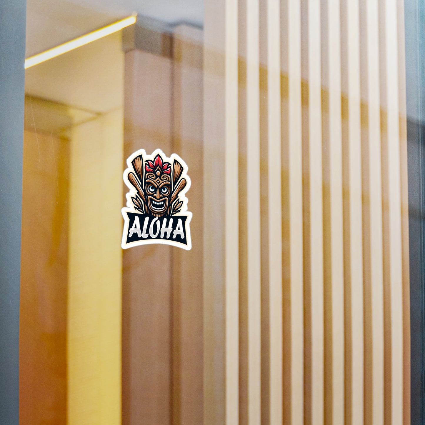 Aloha Tiki Kiss-Cut Vinyl Decals for Fun Home Decor