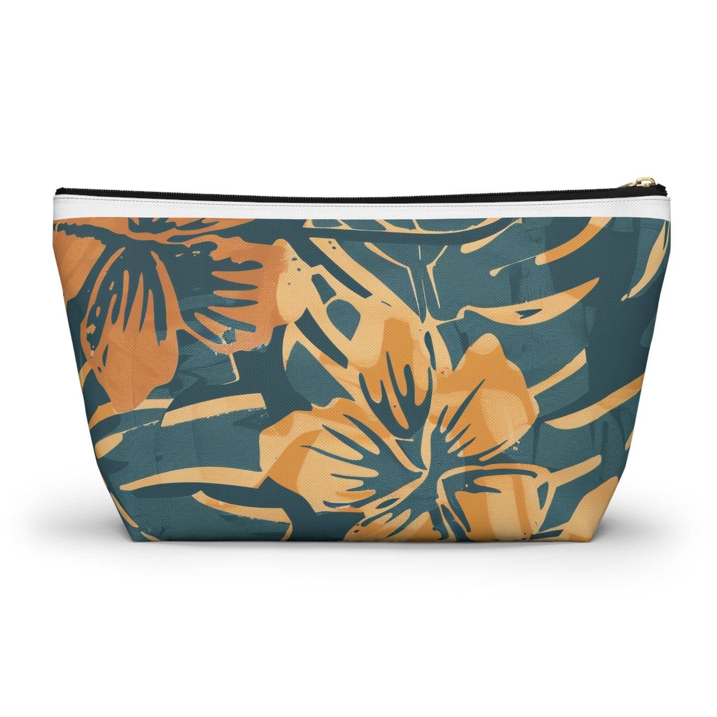 Tropical Floral Accessory Pouch, Makeup Bag, Toiletry Organizer, Clutch Purse, Summer Gift, Travel Essentials