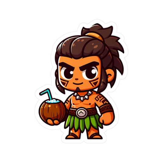 Tropical Cartoon Vinyl Decals for Kids and Home Decor