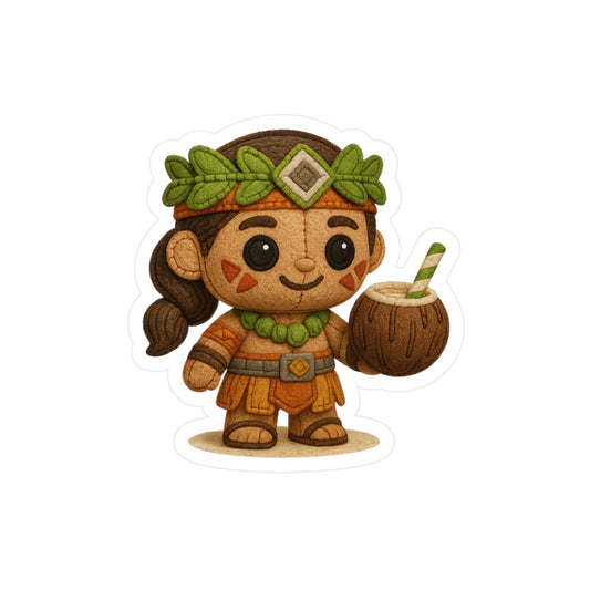 Charming Vinyl Decal - Tropical Explorer Character Stickers
