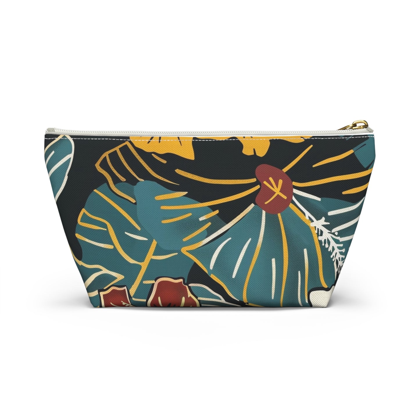 Tropical Floral Accessory Pouch | Makeup Bag, Travel Organizer, Zip Pouch, Gift for Her, Summer Vibe