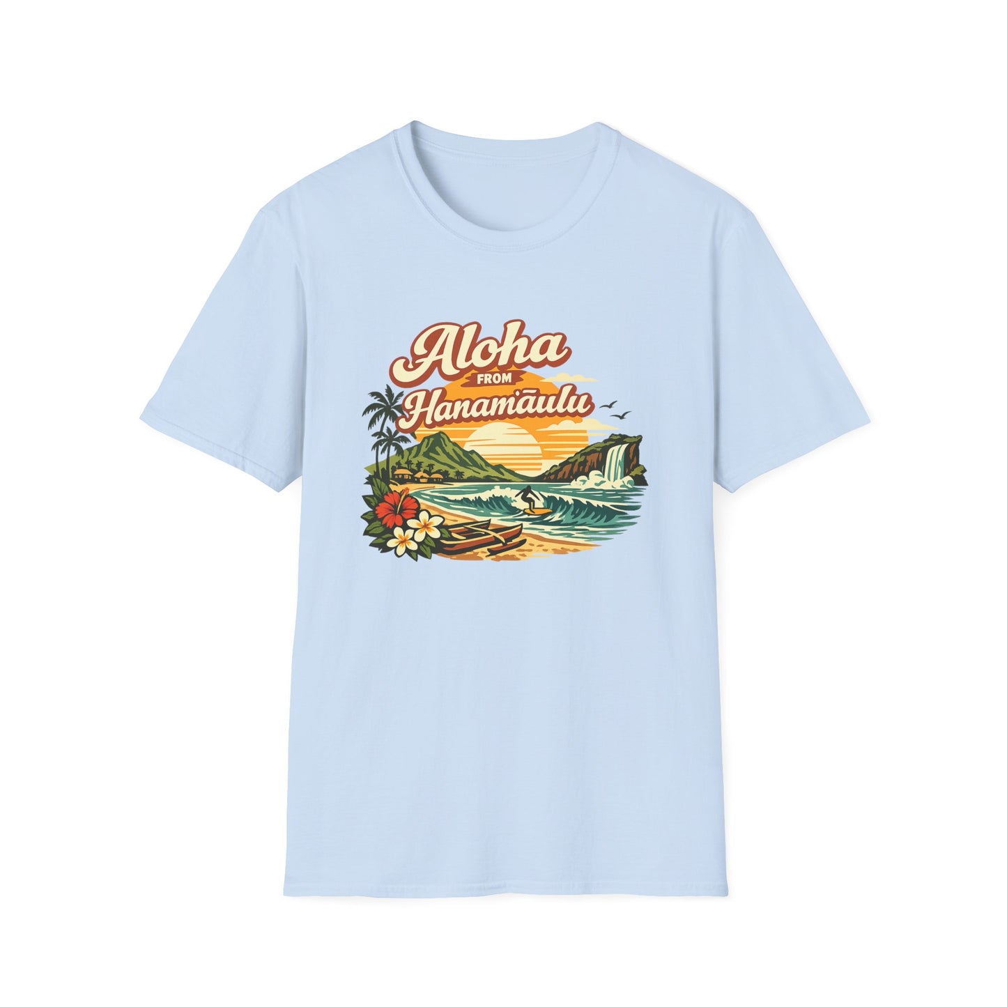 Aloha from Hanamaʻulu T-Shirt — Hawaiian Vintage Surf Scenic Tee