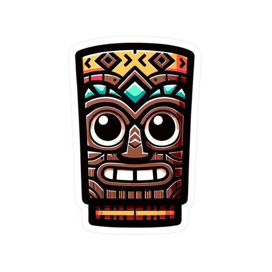 Tiki-Inspired Vinyl Decal