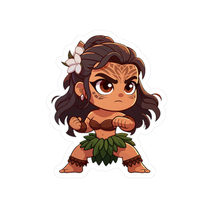 Hula Fighter Vinyl Decal - Fun, Whimsical Sticker for Home Decor and Gifting