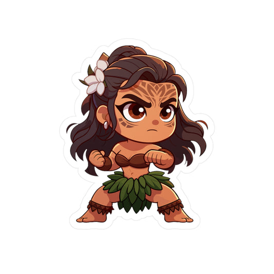 Hula Fighter Vinyl Decal - Fun, Whimsical Sticker for Home Decor and Gifting