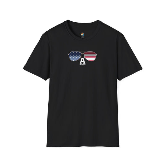 Patriotic Sunglasses T-Shirt | Unisex Independence Day Tee, USA Pride Shirt, Summer BBQ Outfit, Gift for Freedom Lovers