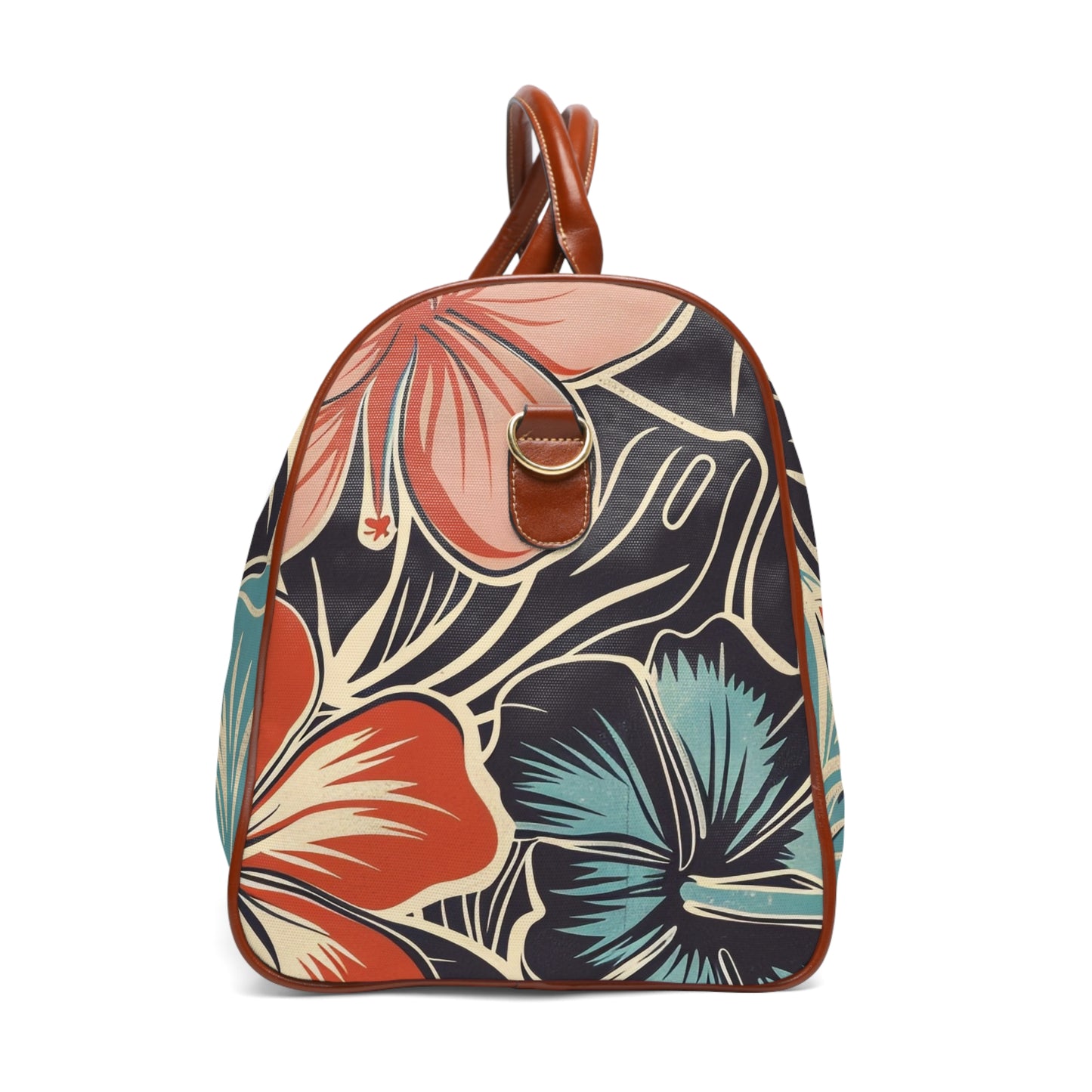 Waterproof Travel Bag - Floral Weekender, Vacation Duffle, Beach Ready Tote, Adventurer’s Carryall, Summer Getaway Essentials