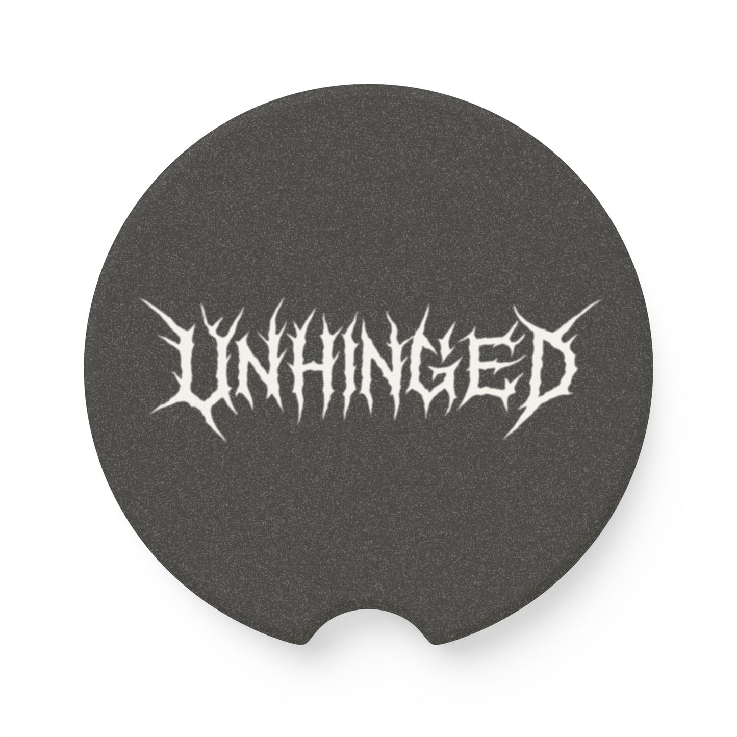 Unhinged Soapstone Car Coaster - Unique Vehicle Accessory, Auto Decor, Gift for Car Lovers, Funny Car Accessory, Home and Kitchen Decor