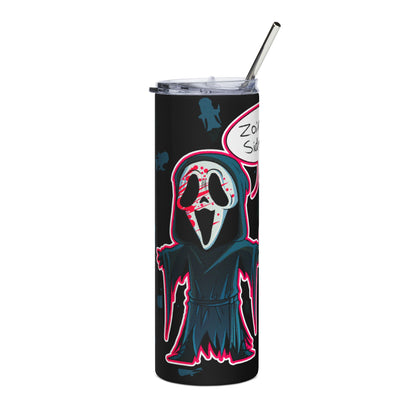 Halloween-Themed Stainless Steel Tumbler, 20oz - Perfect for Horror Lovers, Party Favors, Gift for Spooky Season, Eco-Friendly Drinkware