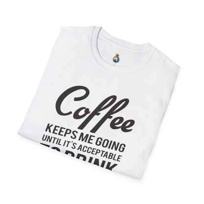 Coffee Wine Humor T-Shirt, Funny Gift, Unisex Casual Tee, Wine Lover Apparel, Coffee Addict Shirt, Birthday Present