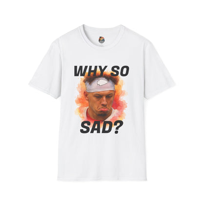 Why So Sad? Sad Patty Pouty face T-Shirt | Sad Meme Portrait Tee