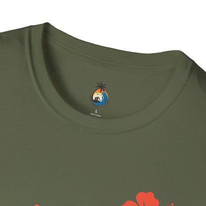 Aloha Floral Unisex T-Shirt, Beachwear, Summer Vibe, Vacation Tee, Tropical Gift, Casual Wear