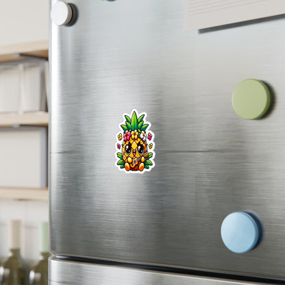 Cute Pineapple Kiss-Cut Vinyl Decals - Fun Tropical Stickers for Home Decor and Parties