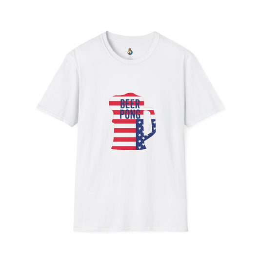 Beer Pong T-Shirt, Unisex Party Tee, 4th of July Apparel, Casual Summer Wear, Backyard BBQ Shirt, Fun Graphic Top