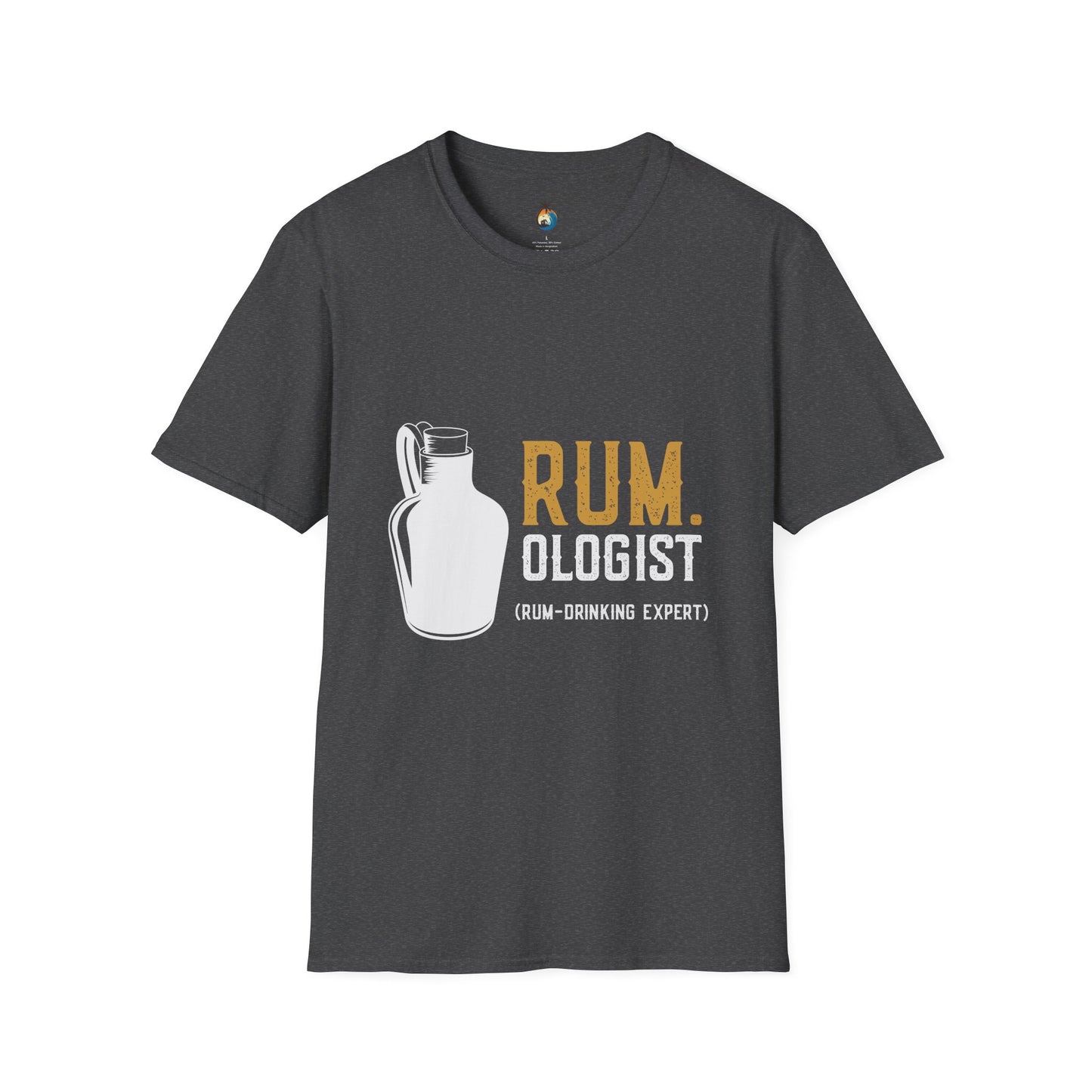 Rumologist Unisex Softstyle T-Shirt, Funny Gift for Rum Lovers, Casual Party Wear, Beach Vacation Tee, Unique Bar Shirt, Summer Essentials