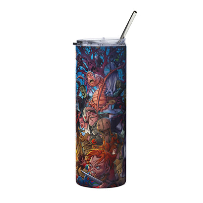 Halloween Character Tumbler, 20oz - Ideal for Parties, Gifts, Adventure Lovers, Halloween, Outdoor Fun